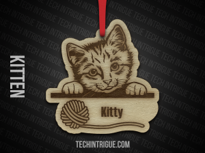 Custom Kitten Cat Ornament