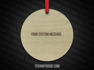 Custom message Stick it to COVID Ornament