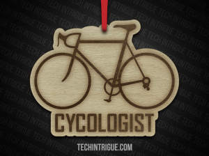 Cycologist Bike Ornament Front